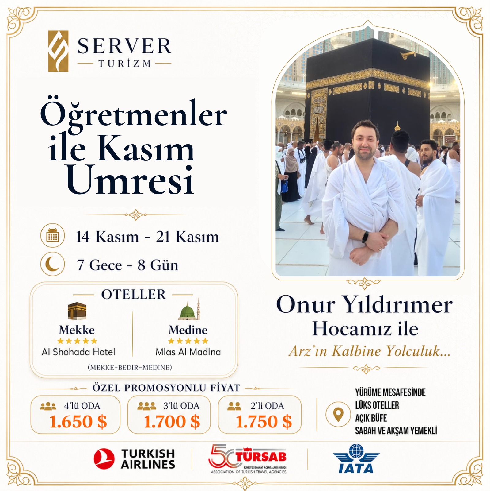 Onur Hoca Umre programı